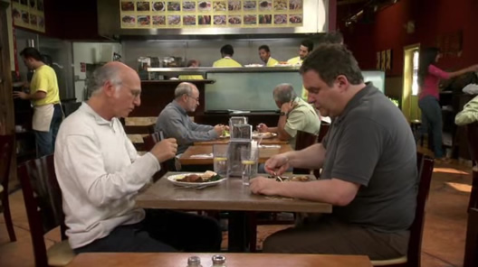 A Palestinian Chicken Place and Larry David