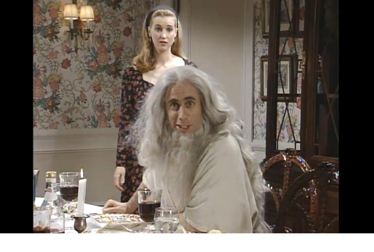 Elijah the Prophet Comes to a Passover Seder