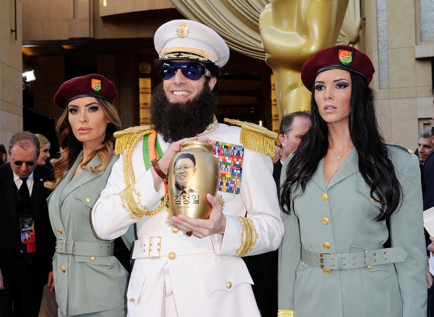 Sacha Baron Cohen Gets Ryan Seacrest at the Oscars