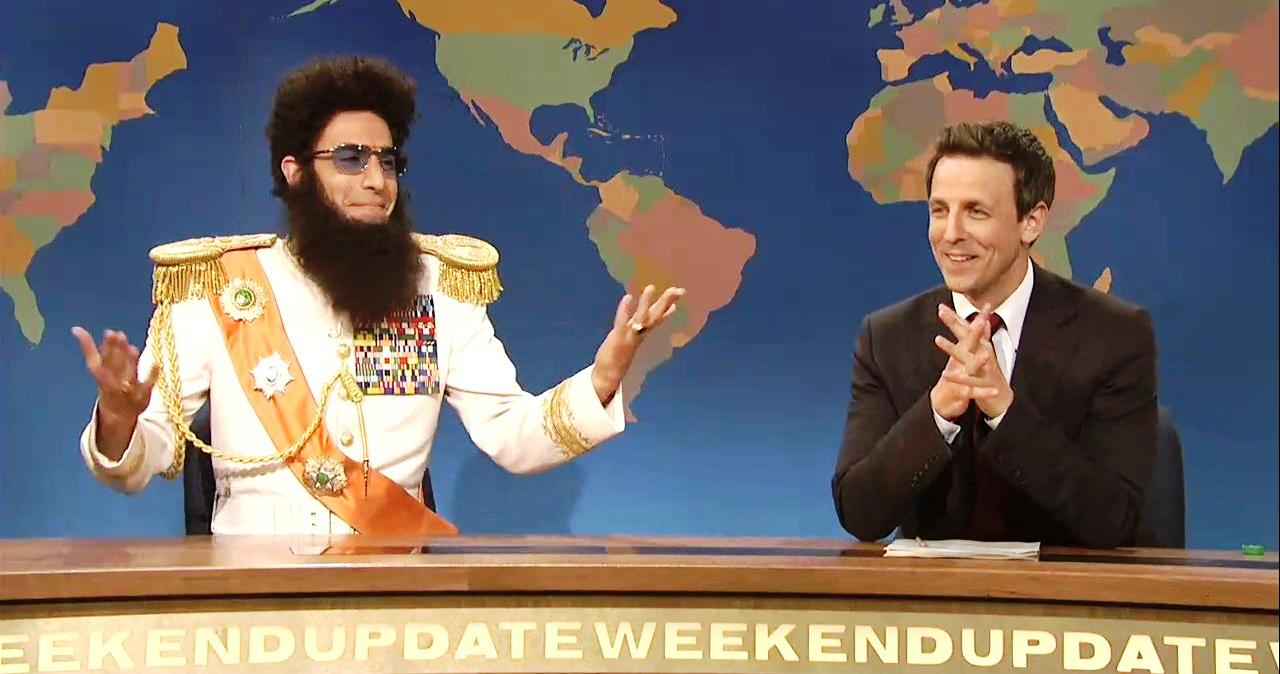 Sacha Baron Cohen as The Dictator on Saturday Night Live