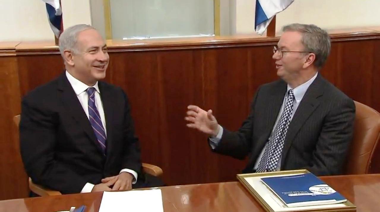 Google Chairman Praises Israel in Meeting with Netanyahu