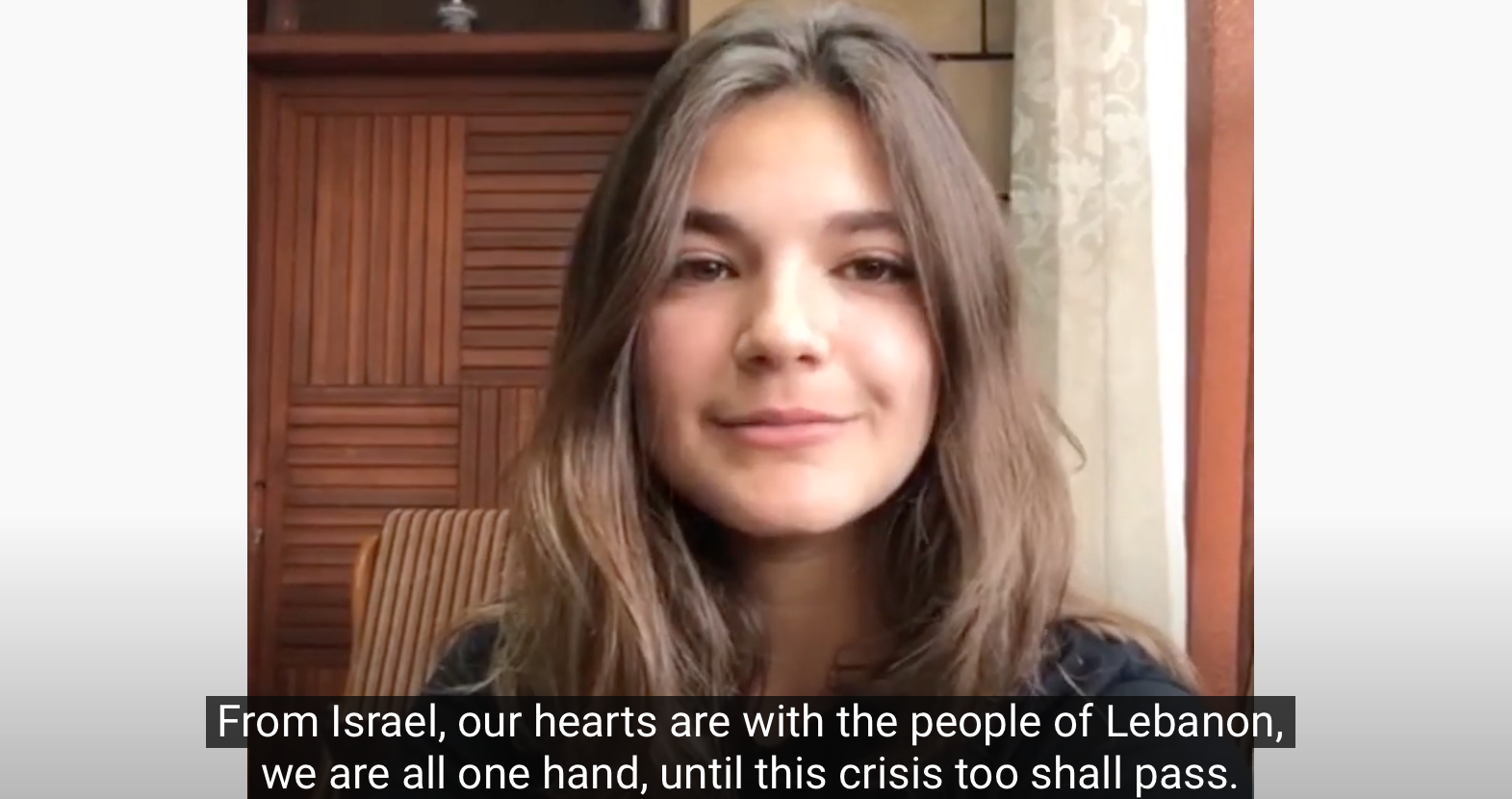 Israelis Send Their Support To The People Of Lebanon